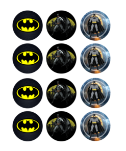 Eetbare print Batman Cupcakes