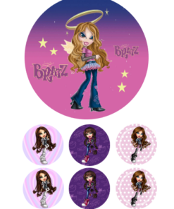 Eetbare print Bratz 15cm