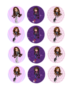 Eetbare print Bratz Cupcakes