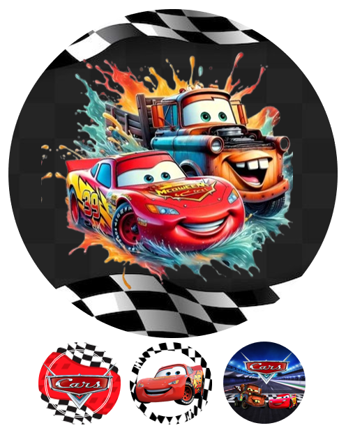 Eetbare print Cars 20cm