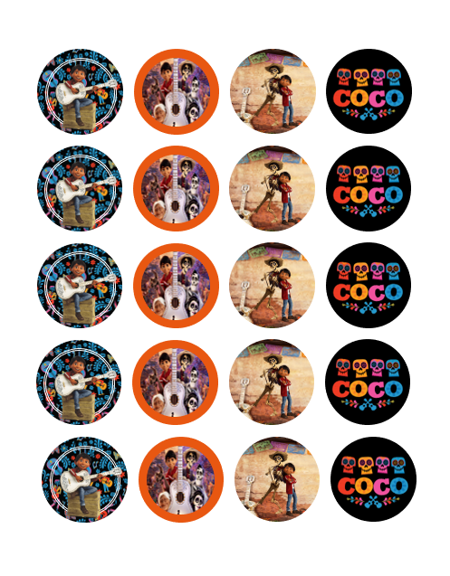 Eetbare print Coco Cupcakes Mini