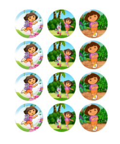 Eetbare print Dora the Explorer Cupcakes