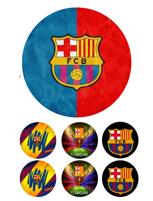 Eetbare print FC Barcelona 15cm