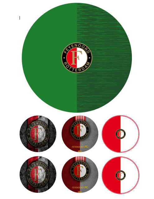 Eetbare print Feyenoord 15cm