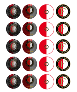 Eetbare print Feyenoord Cupcakes Mini