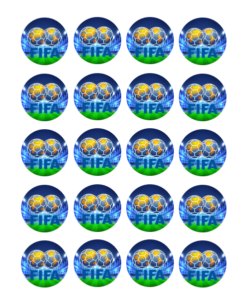 Eetbare print FIFA Cupcakes Mini