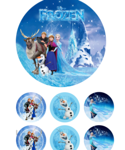 Eetbare print Frozen 15cm
