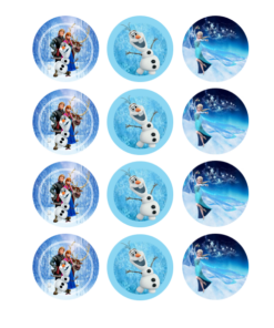 Eetbare print Frozen Cupcakes