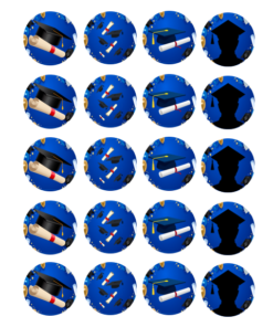 Eetbare print Graduation Thema Cupcakes Mini