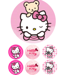 Eetbare print Hello Kitty 15cm