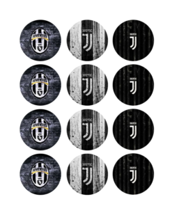 Eetbare print Juventus Cupcakes