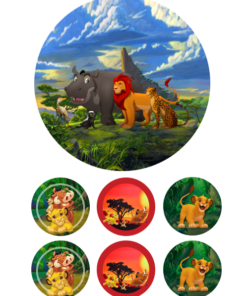 Eetbare print Lion King 15cm