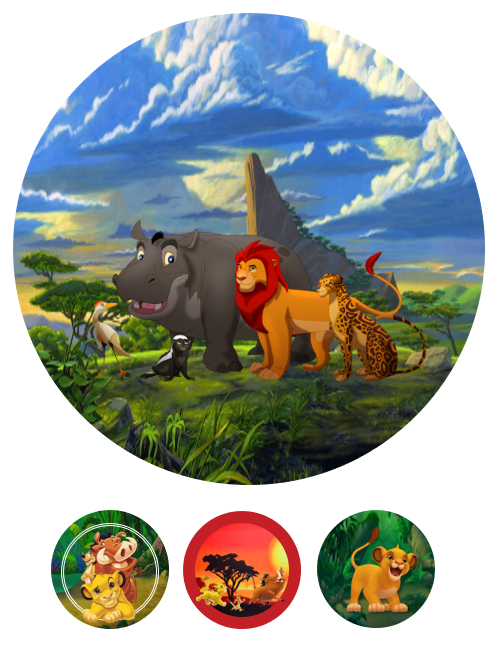 Eetbare print Lion King 20cm