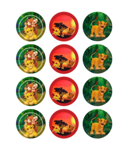 Eetbare print Lion King Cupcakes