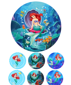 Eetbare print Little Mermaid 15cm