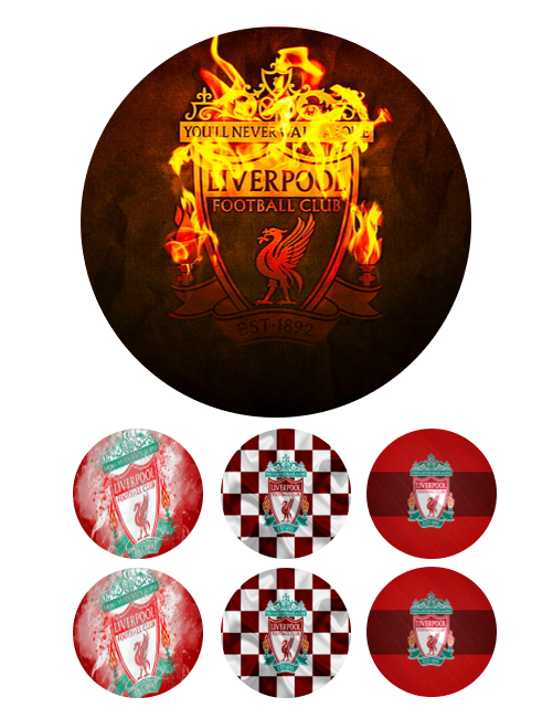 Eetbare print Liverpool 15cm