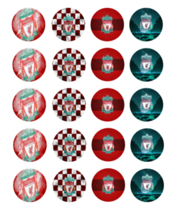 Eetbare print Liverpool Cupcakes Mini