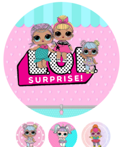 Eetbare print Lol Suprise 20cm