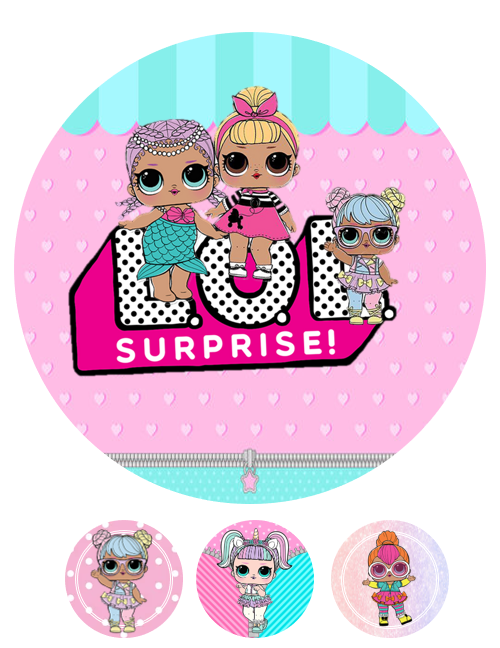 Eetbare print Lol Suprise 20cm
