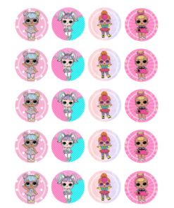 Eetbare print Lol Suprise Cupcakes Mini