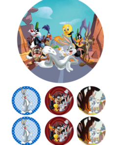 Eetbare print Looney Tunes 15cm