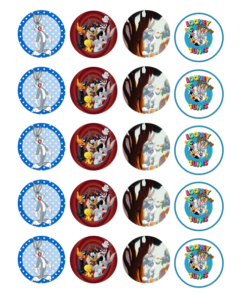 Eetbare print Looney Tunes Cupcakes Mini