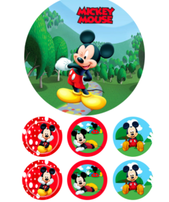 Eetbare print Mickey Mouse 15cm