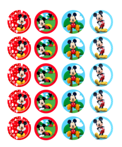 Eetbare print Mickey Mouse Cupcakes Mini