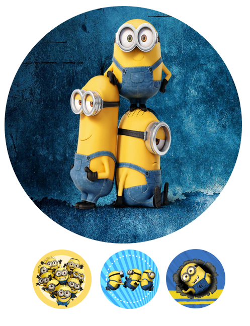 Eetbare print Minions 20cm