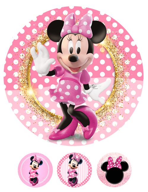 Eetbare print Minnie Mouse 20cm