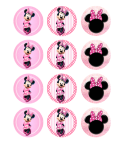Eetbare print Minnie Mouse Cupcakes