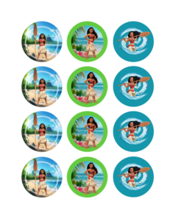 Eetbare print Moana Cupcakes