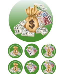 Eetbare print Money eurodollar 15cm