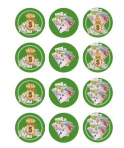 Eetbare print Money eurodollar Cupcakes