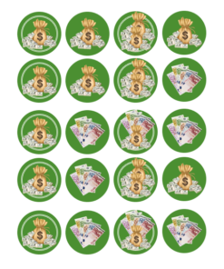 Eetbare print Money eurodollar Cupcakes Mini