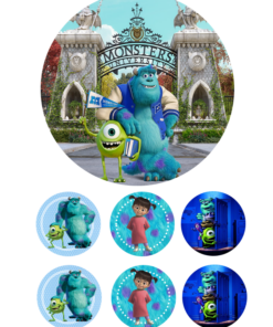 Eetbare print Monster inc 15cm