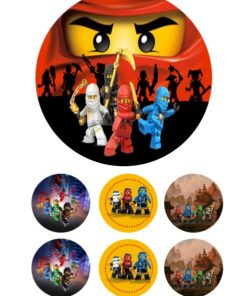 Eetbare print Ninja Go 15cm