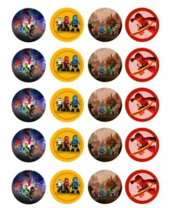 Eetbare print Ninja Go Cupcakes Mini