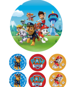 Eetbare print Paw Patrol 15cm