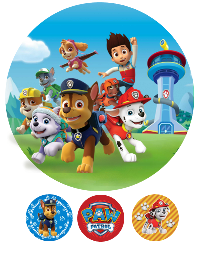 Eetbare print Paw Patrol 20cm