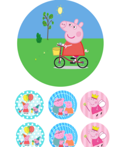 Eetbare print Peppa Pig 15cm
