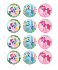 Eetbare print My Little Pony Cupcakes