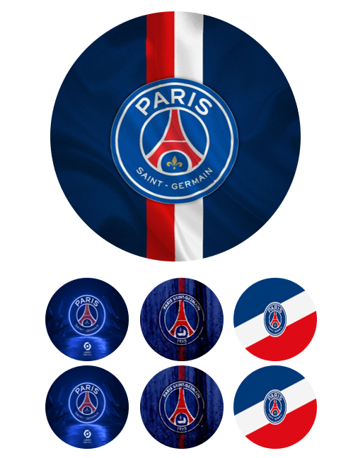 Eetbare print Paris Saint Germaine 15cm