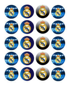 Eetbare print Real Madrid Cupcakes Mini