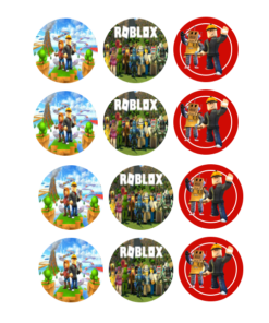 Eetbare print Roblox Cupcakes