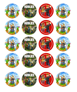 Eetbare print Roblox Cupcakes Mini