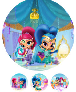 Eetbare print Shimmer&Shine 20cm