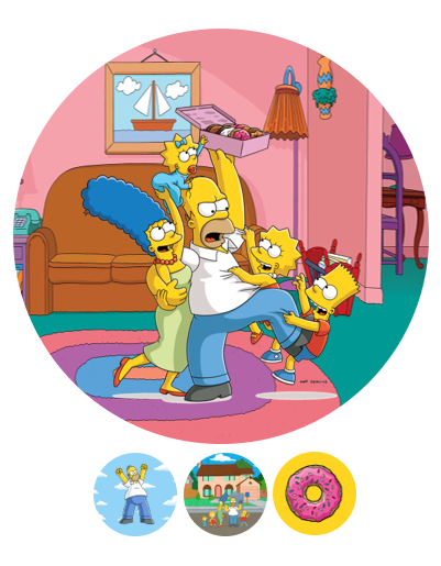 Eetbare print Simpsons 20cm