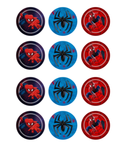 Eetbare print Spiderman Cupcakes