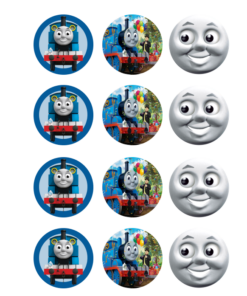 Eetbare print Thomas de Trein Cupcakes